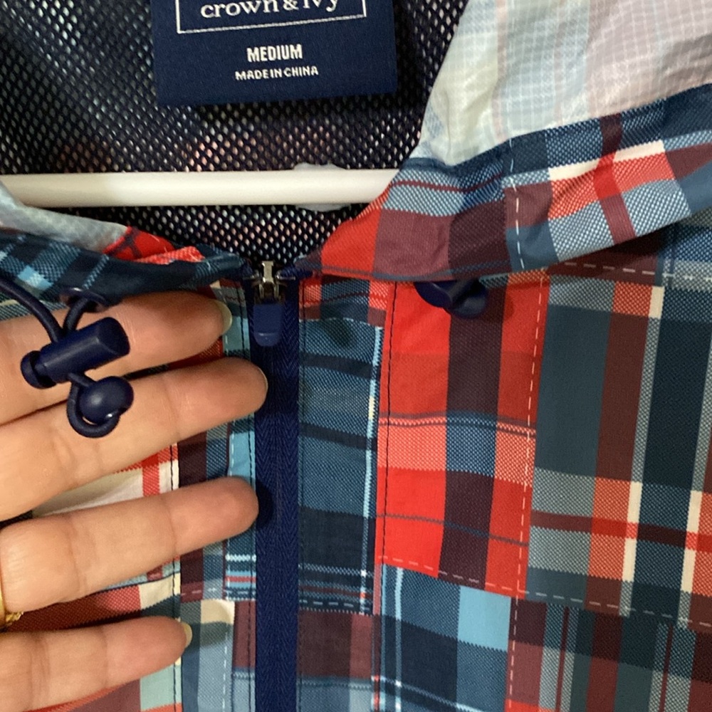 Patch Print Pullover Jacket - Picture 3 of 12